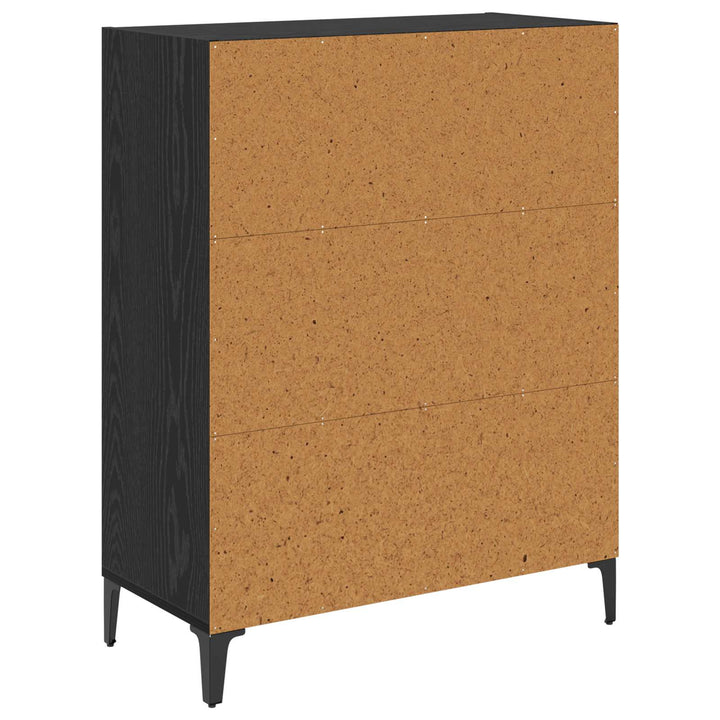 Sideboard Sort eg 69,5 x 32,5 x 90 cm Konstrueret træ