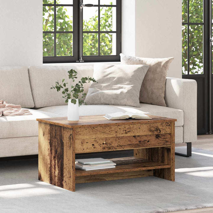 Sofabord Gammelt træ 80 x 50,5 x 41,5 cm Konstrueret træ