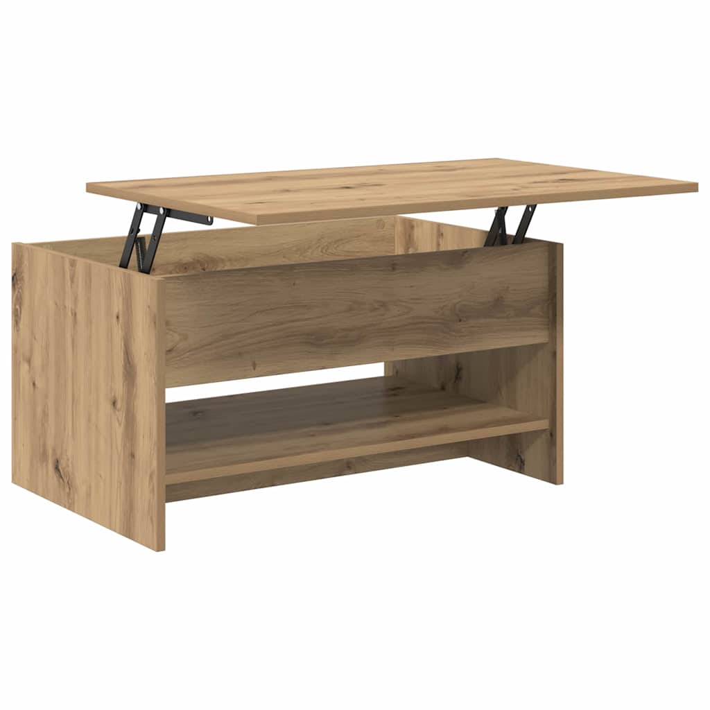 Sofabord Artisan Egetræ 80 x 50,5 x 41,5 cm Konstrueret træ