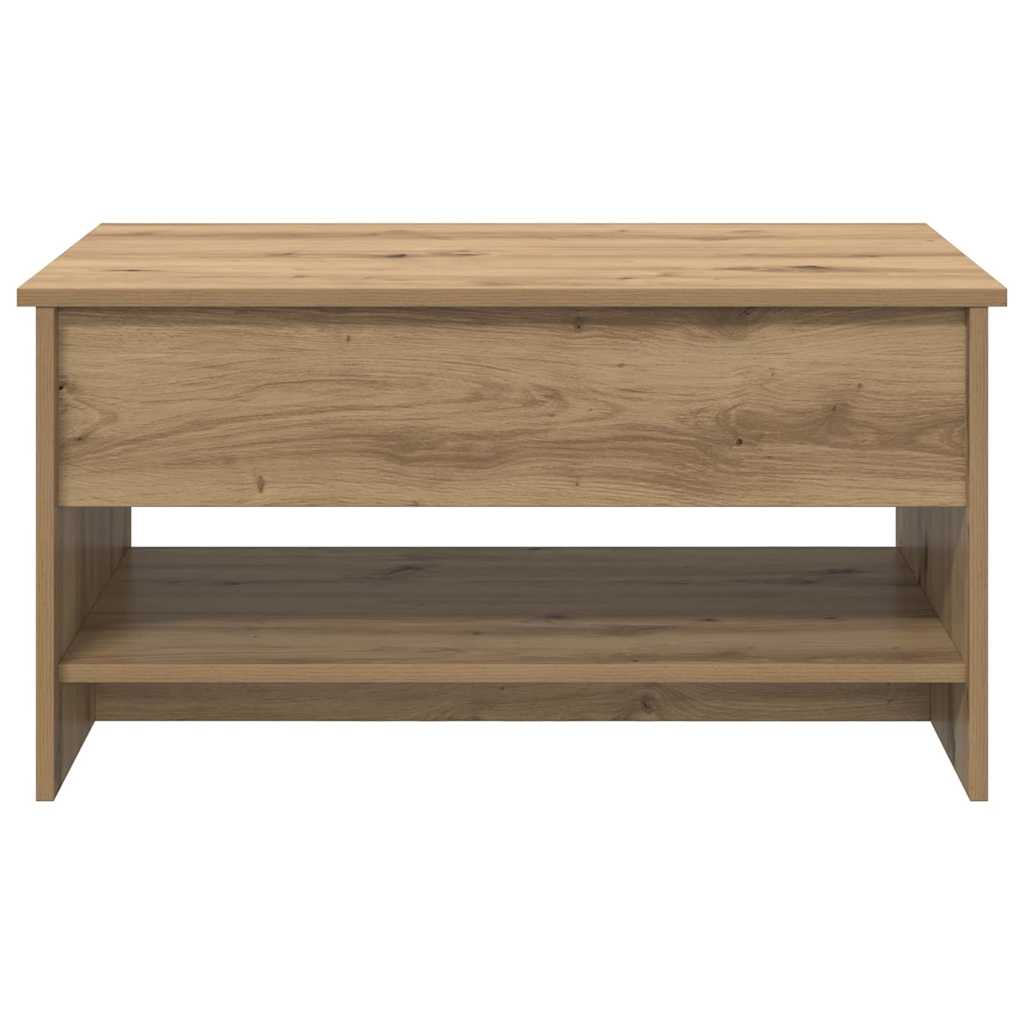 Sofabord Artisan Egetræ 80 x 50,5 x 41,5 cm Konstrueret træ