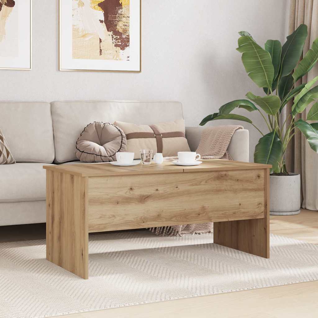 Sofabord Artisan Egetræ 102 x 50,5 x 46,5 cm Konstrueret træ