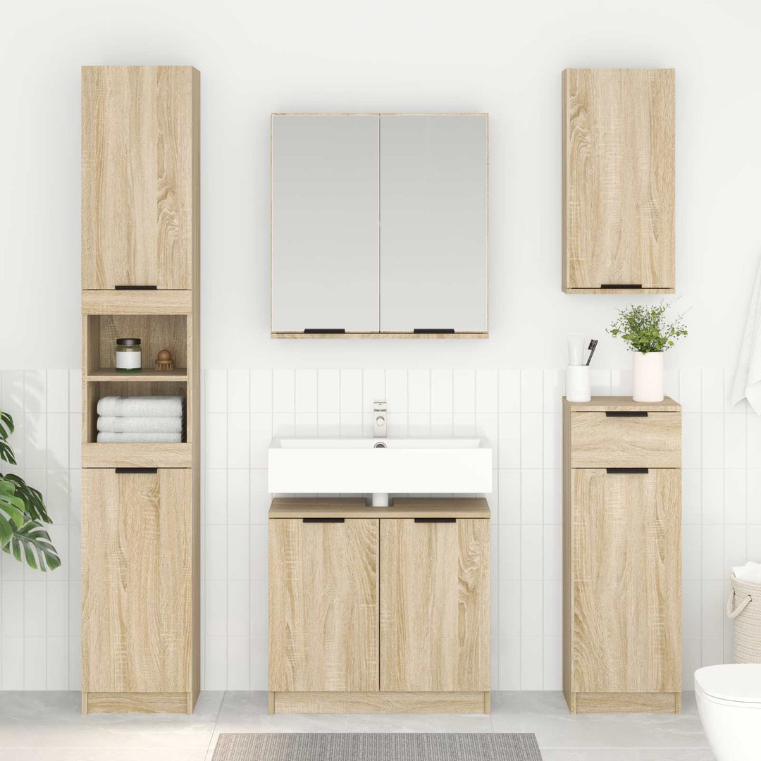 Badeværelsesskab Sonoma eg 64,5 x 33,5 x 59 cm Konstrueret træ