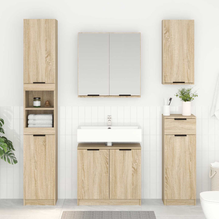 Badeværelsesskab Sonoma eg 64,5 x 33,5 x 59 cm Konstrueret træ