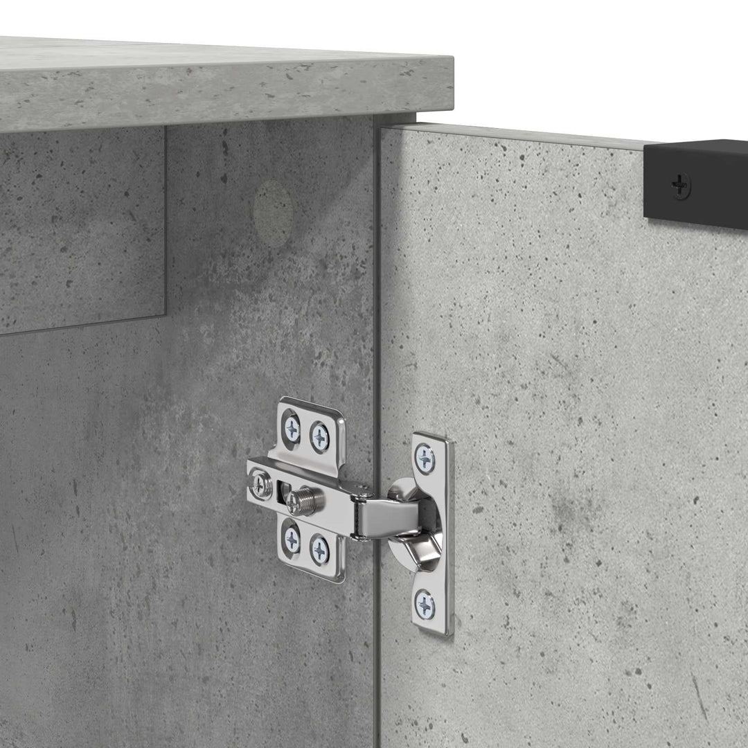 Badeværelsesskab Beton Grå 64,5 x 33,5 x 59 cm Konstrueret træ