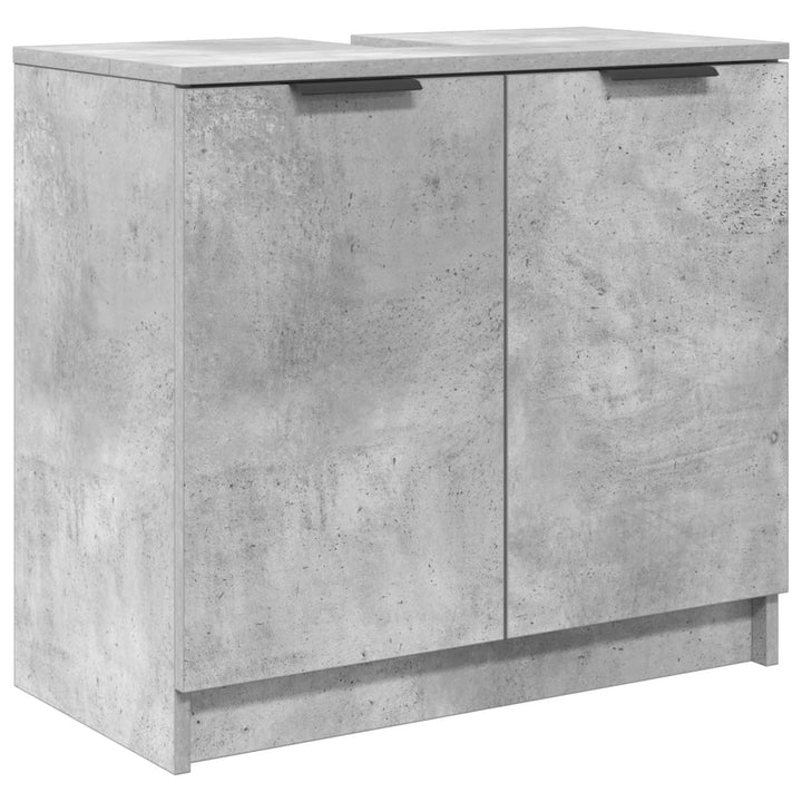 Badeværelsesskab Beton Grå 64,5 x 33,5 x 59 cm Konstrueret træ