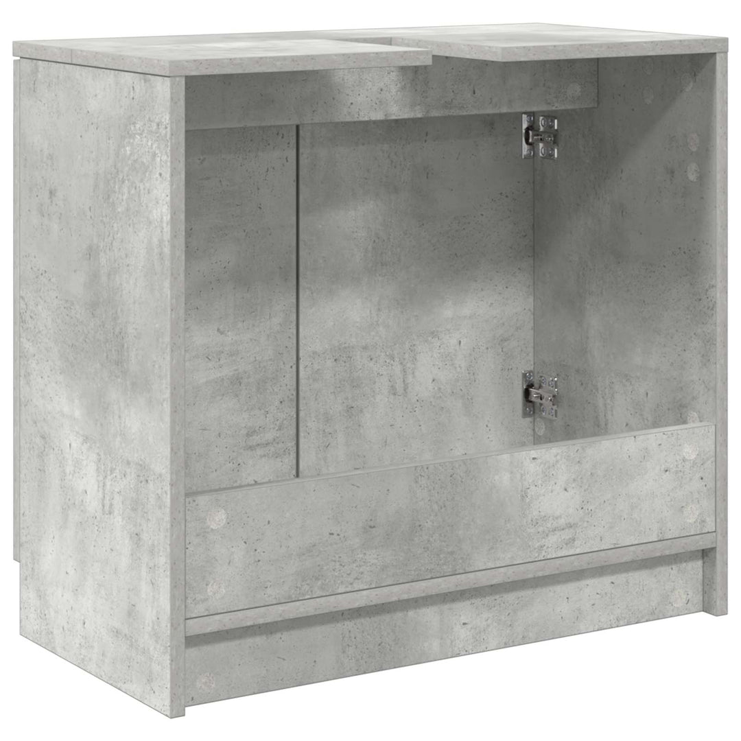 Badeværelsesskab Beton Grå 64,5 x 33,5 x 59 cm Konstrueret træ