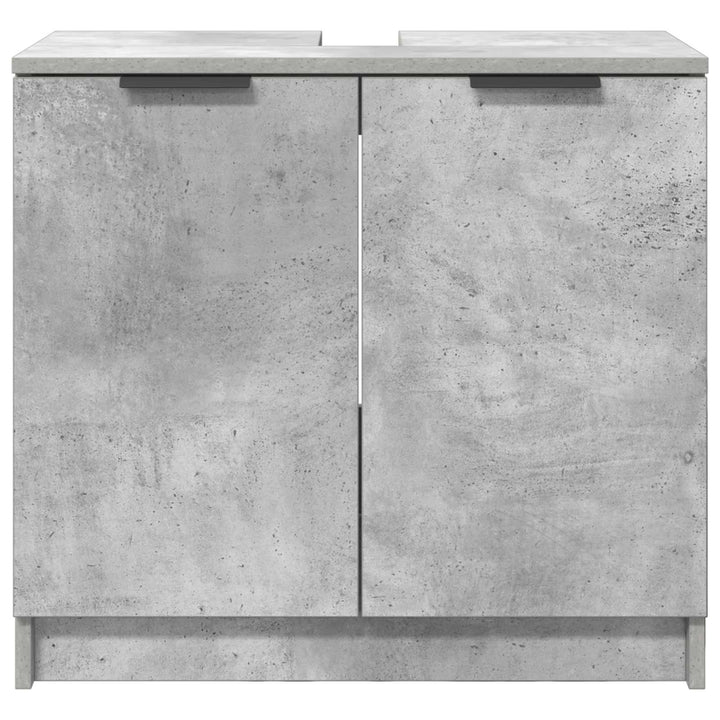 Badeværelsesskab Beton Grå 64,5 x 33,5 x 59 cm Konstrueret træ