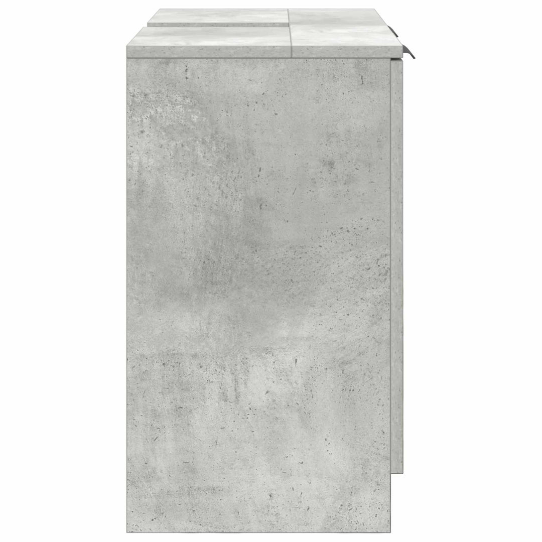 Badeværelsesskab Beton Grå 64,5 x 33,5 x 59 cm Konstrueret træ