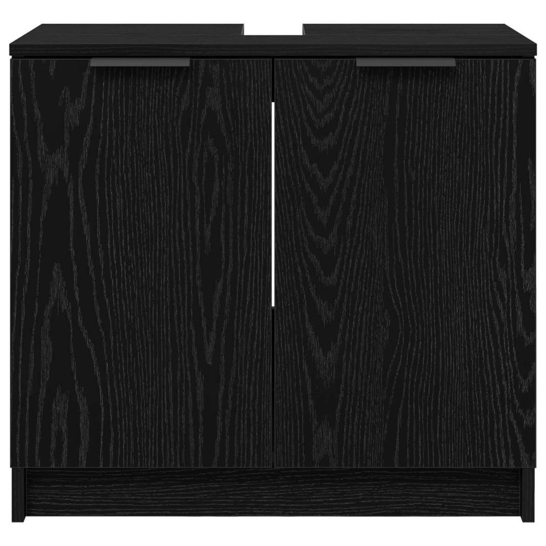 Badeværelsesskab Sort eg 64,5 x 33,5 x 59 cm Konstrueret træ