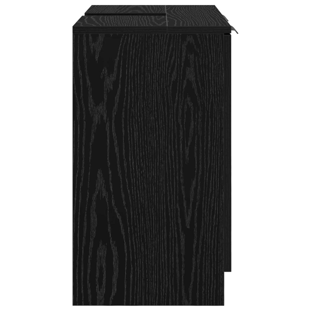Badeværelsesskab Sort eg 64,5 x 33,5 x 59 cm Konstrueret træ