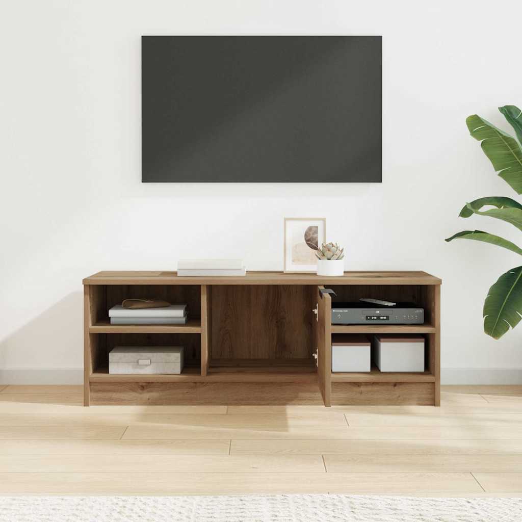 TV-skab 102 x 35 x 36,5 cm Artisan Egetræ Konstrueret træ