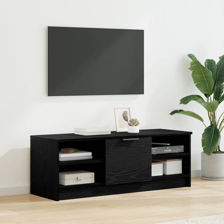 TV-skab 102 x 35 x 36,5 cm Sort eg Konstrueret træ