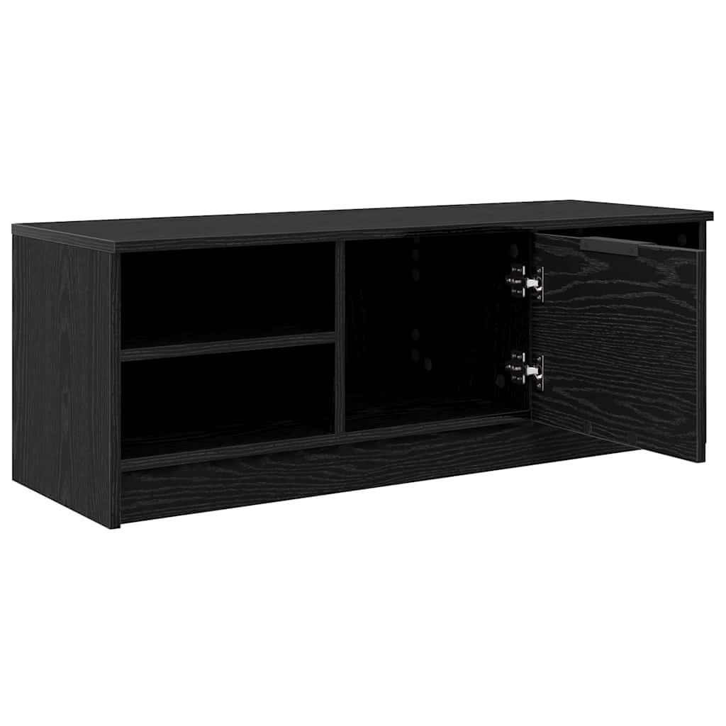 TV-skab 102 x 35 x 36,5 cm Sort eg Konstrueret træ