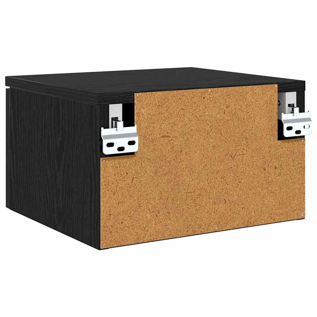 Natskab 2 pcs Sort eg 34 x 30 x 20 cm Konstrueret træ