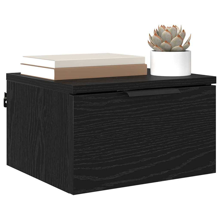 Natskab 2 pcs Sort eg 34 x 30 x 20 cm Konstrueret træ