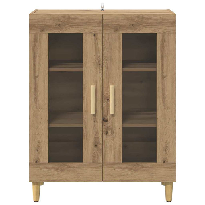 Sideboard Artisan Egetræ 69,5 x 34 x 90 cm Konstrueret træ