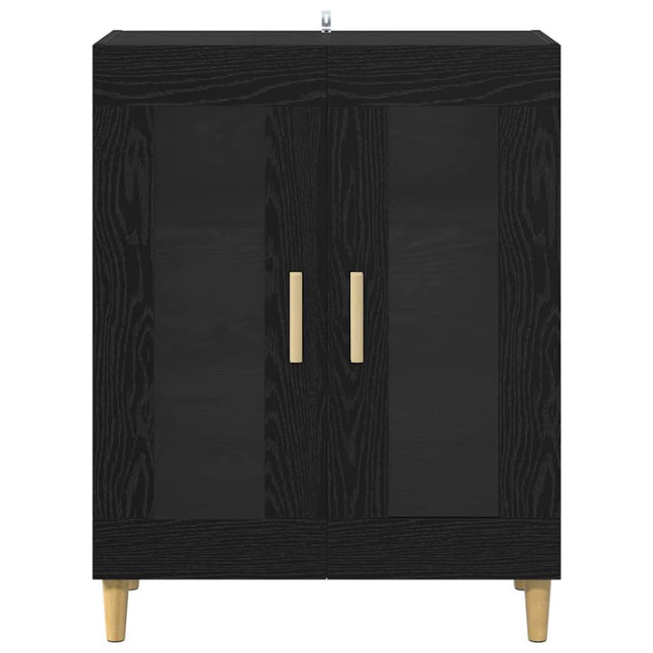Sideboard Sort eg 69,5 x 34 x 90 cm Konstrueret træ