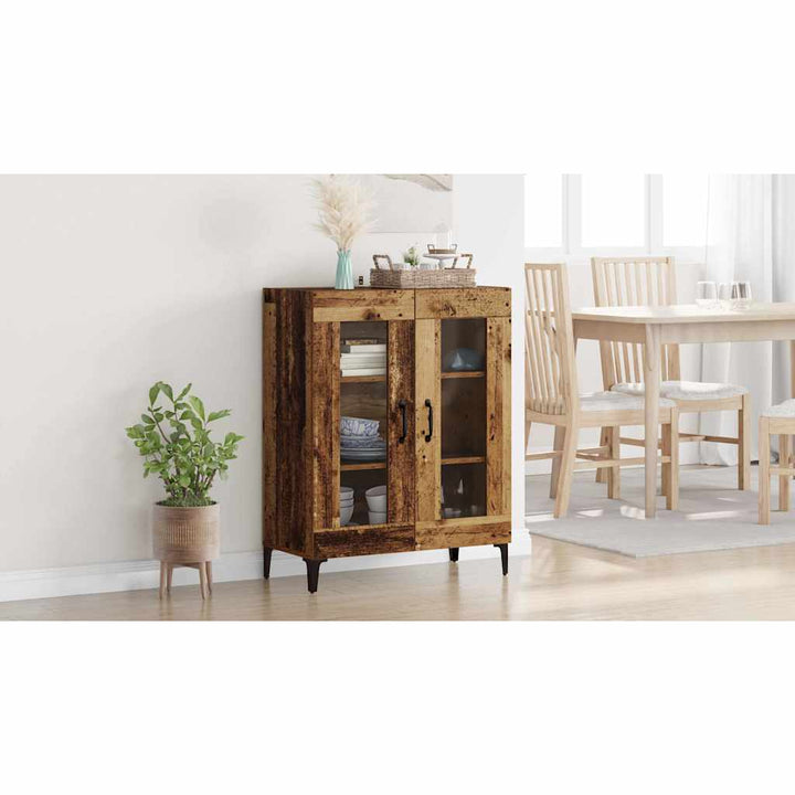 Sideboard Gammelt træ 69,5 x 34 x 90 cm Ingeniørt træ og jern