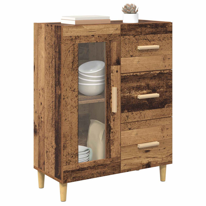 Sideboard Gammelt træ 69,5 x 34 x 90 cm Konstrueret træ