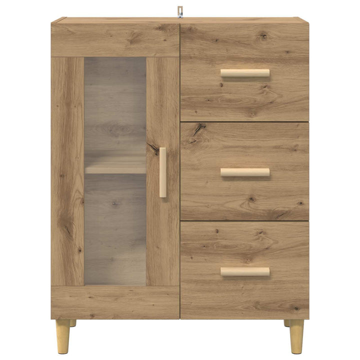 Sideboard Artisan Egetræ 69,5 x 34 x 90 cm Konstrueret træ