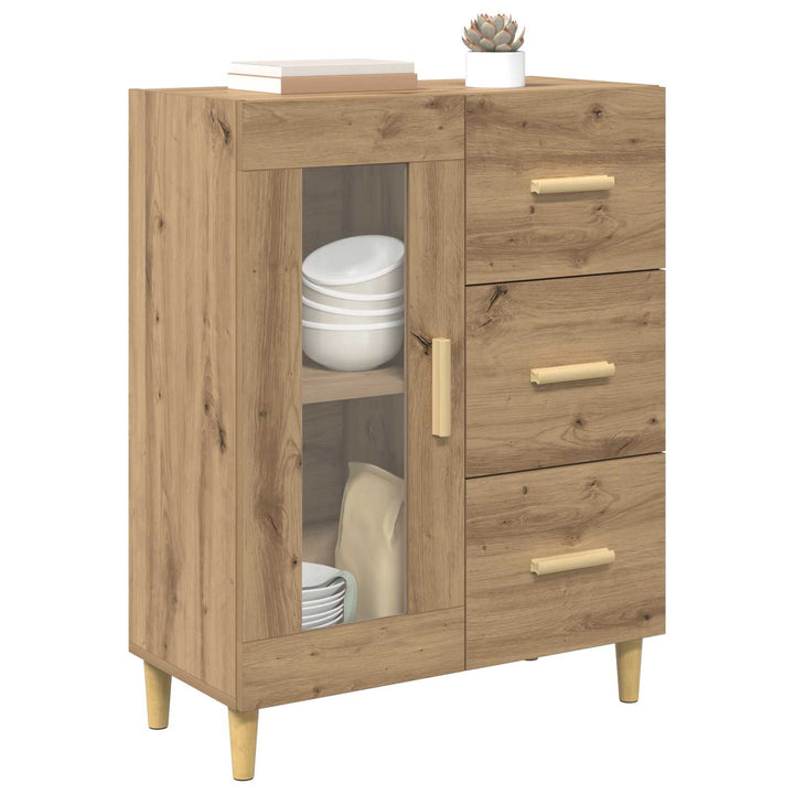 Sideboard Artisan Egetræ 69,5 x 34 x 90 cm Konstrueret træ