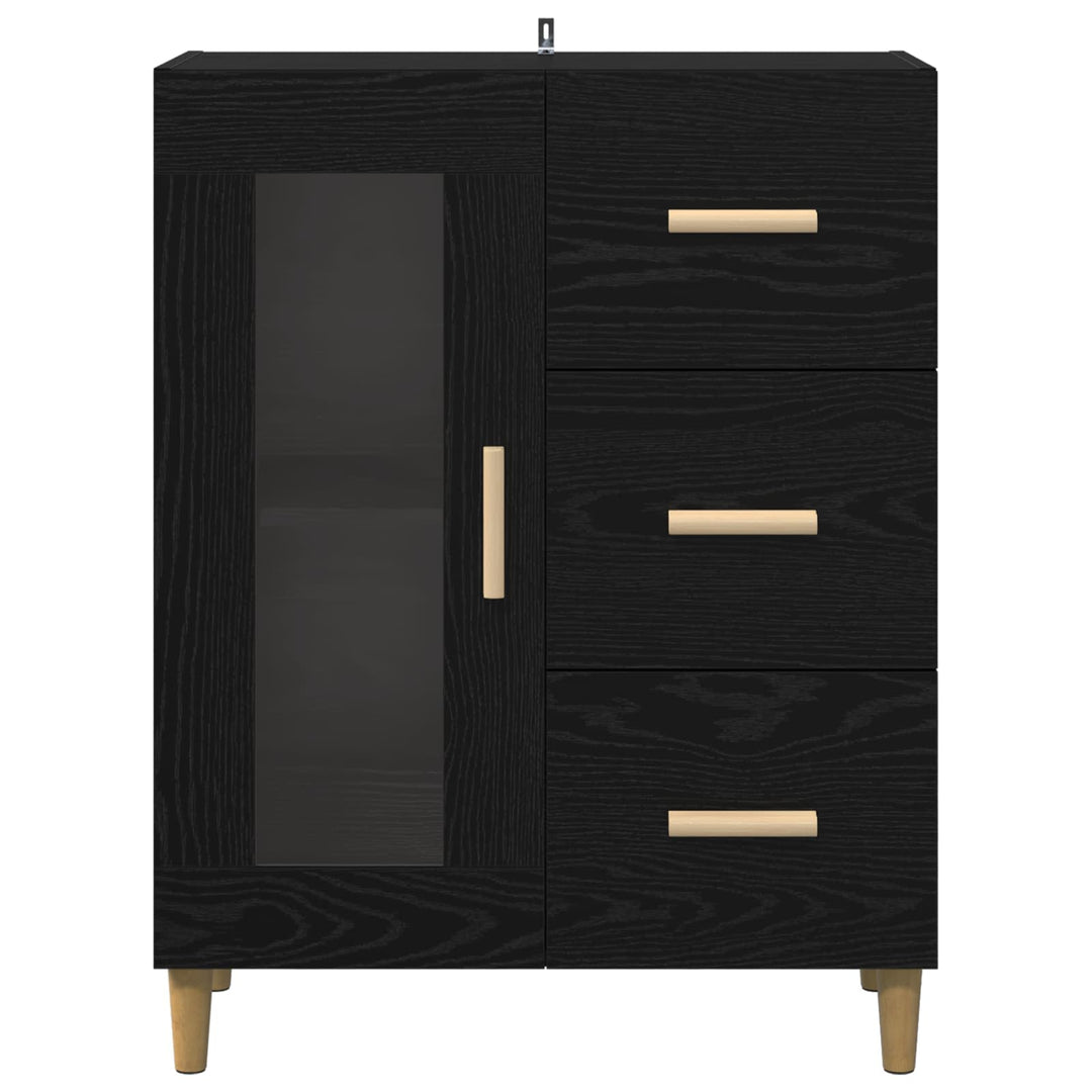 Sideboard Sort eg 69,5 x 34 x 90 cm Konstrueret træ