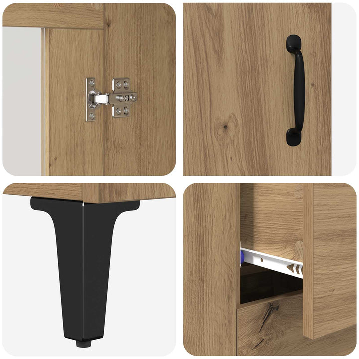 Sideboard Artisan Egetræ 69,5 x 34 x 90 cm
