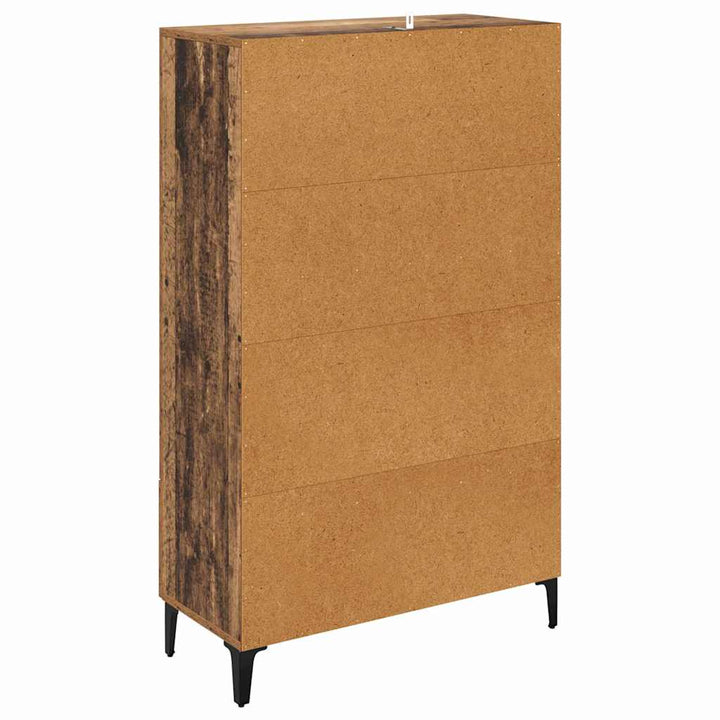 Highboard Gammelt træ 70 x 31 x 115 cm Ingeniørt træ og jern