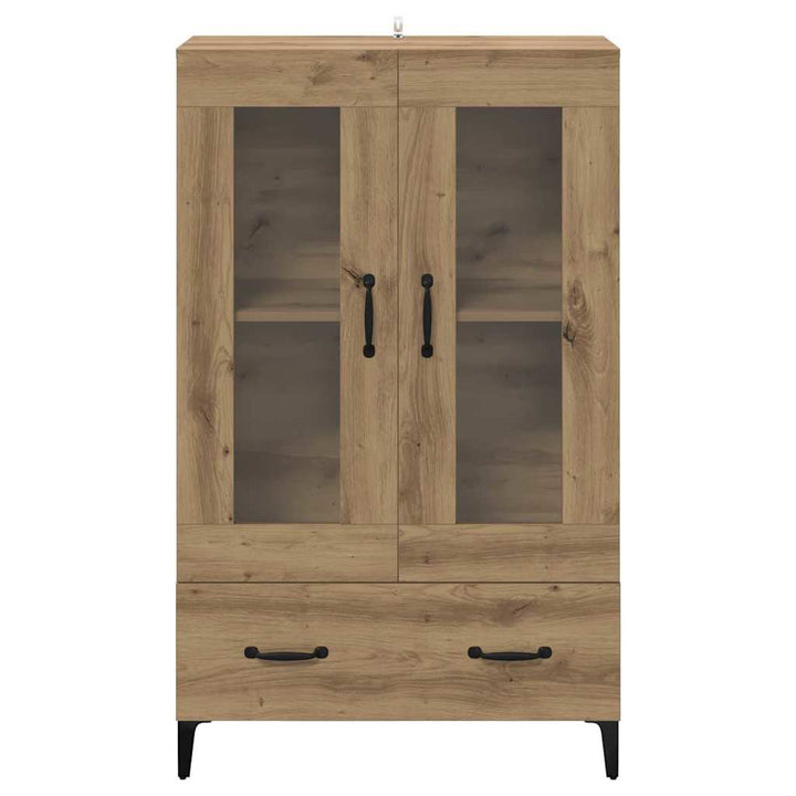 Highboard Artisan Egetræ 70 x 31 x 115 cm Ingeniørt træ og jern