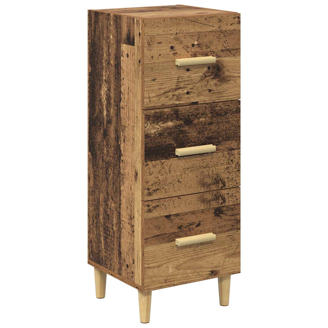 Sideboard Gammelt træ 34.5 x 34 x 90 cm Konstrueret træ