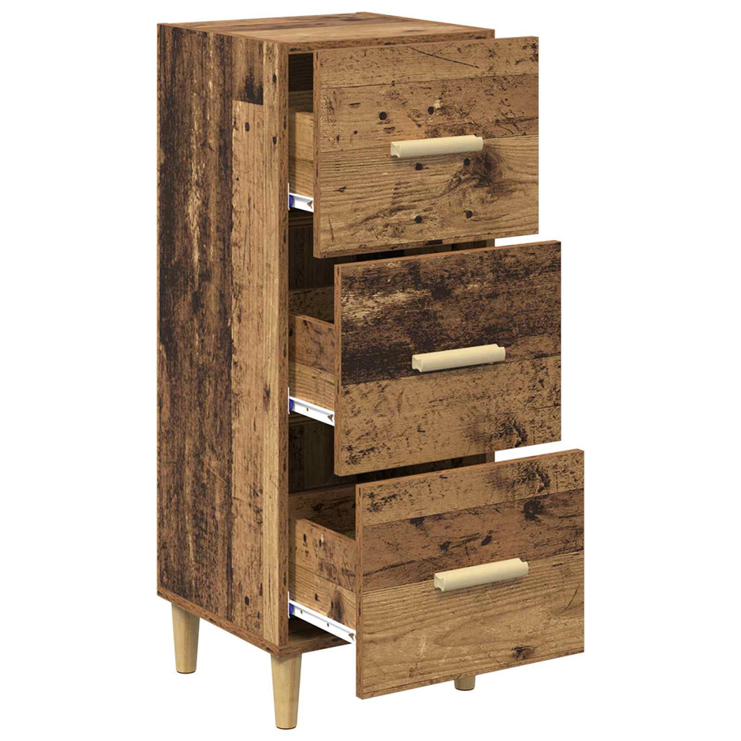 Sideboard Gammelt træ 34.5 x 34 x 90 cm Konstrueret træ