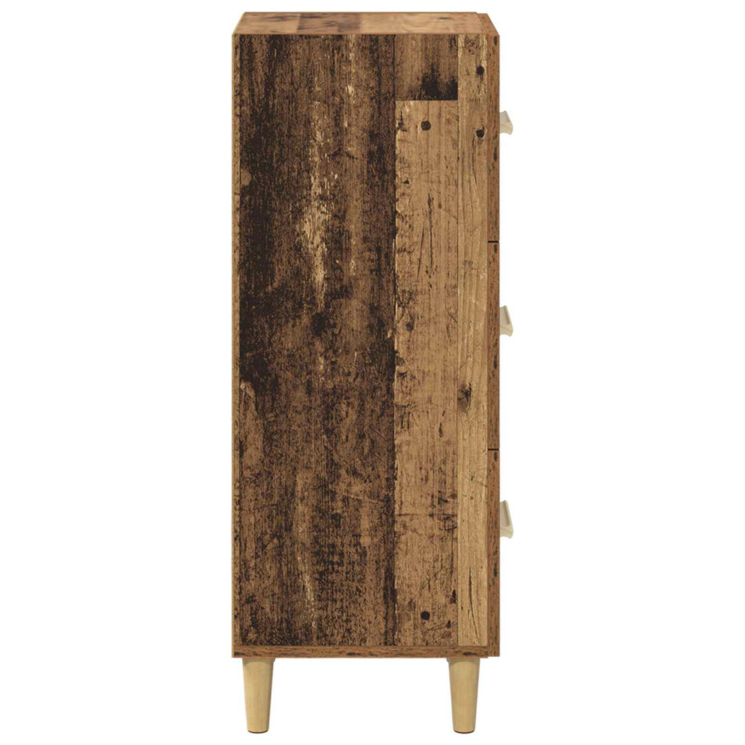 Sideboard Gammelt træ 34.5 x 34 x 90 cm Konstrueret træ