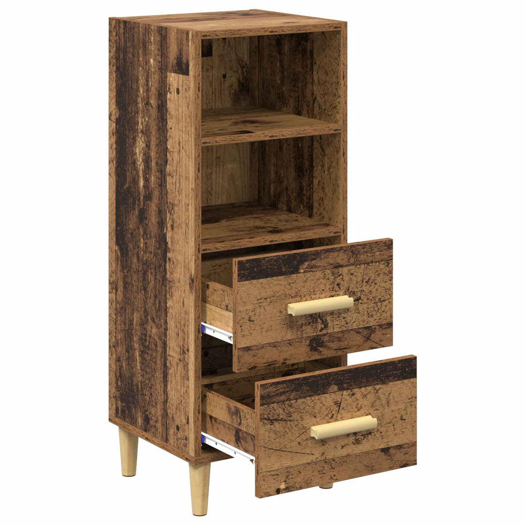 Sideboard Gammelt træ 34 x 34.5 x 90 cm Konstrueret træ