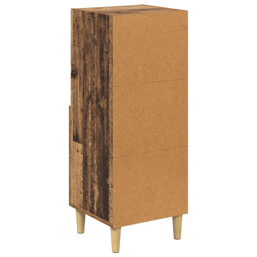 Sideboard Gammelt træ 34 x 34.5 x 90 cm Konstrueret træ