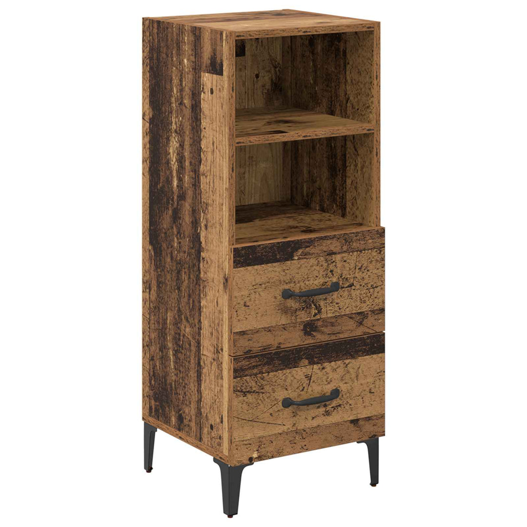 Sideboard Gammelt træ 34 x 34,5 x 90 cm Konstrueret træ