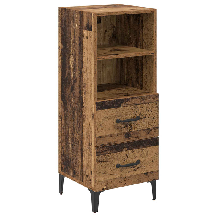 Sideboard Gammelt træ 34 x 34,5 x 90 cm Konstrueret træ