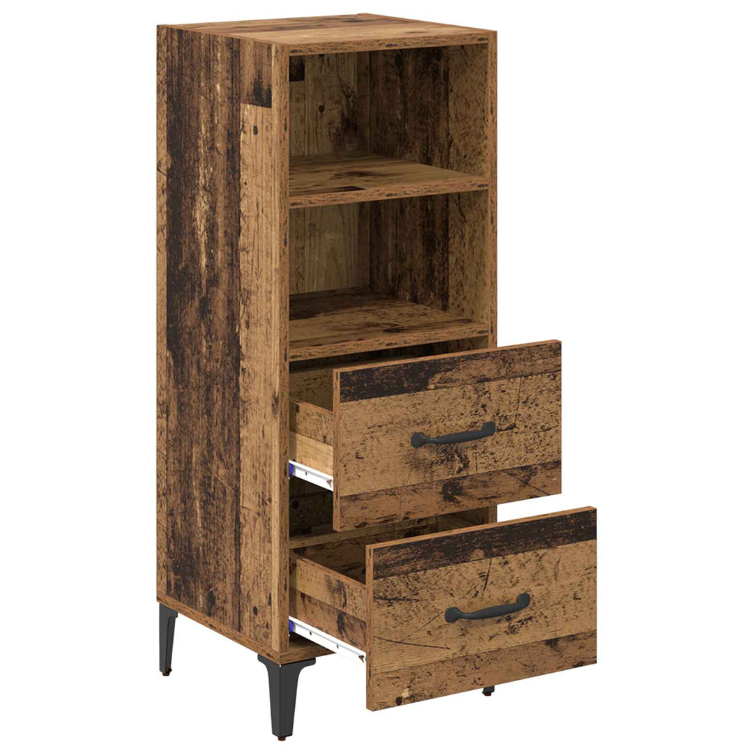 Sideboard Gammelt træ 34 x 34,5 x 90 cm Konstrueret træ