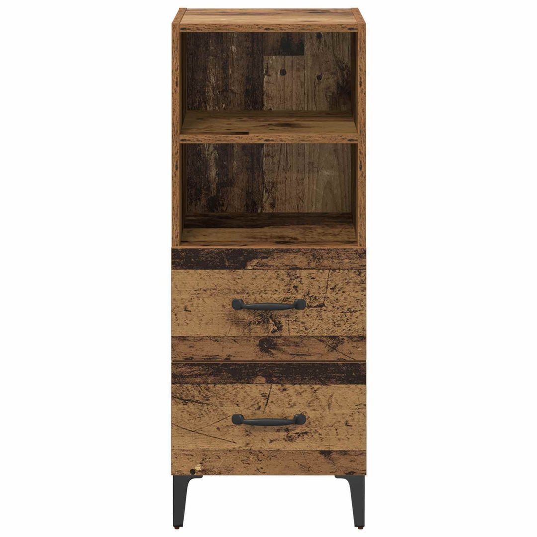 Sideboard Gammelt træ 34 x 34,5 x 90 cm Konstrueret træ