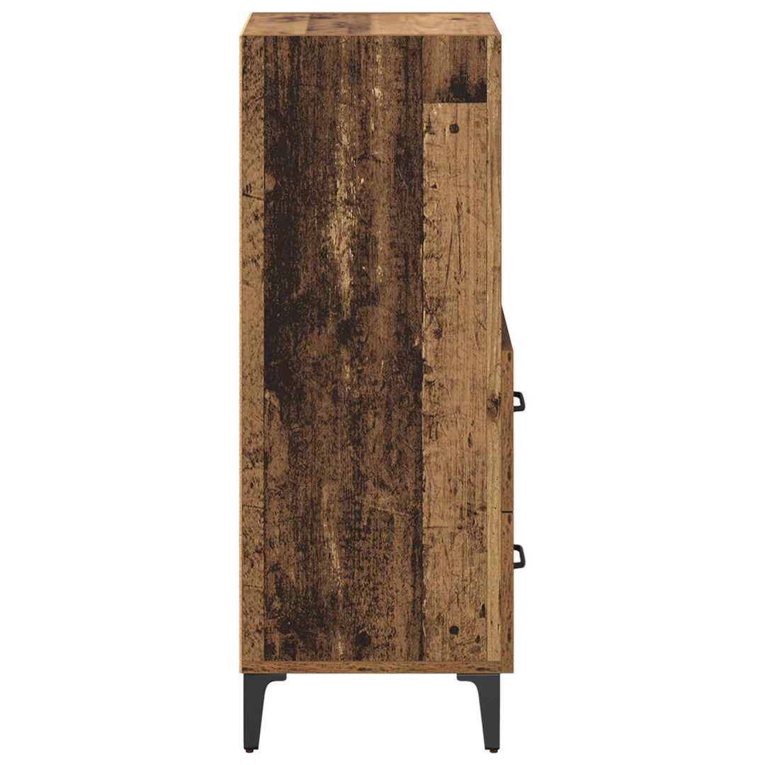 Sideboard Gammelt træ 34 x 34,5 x 90 cm Konstrueret træ