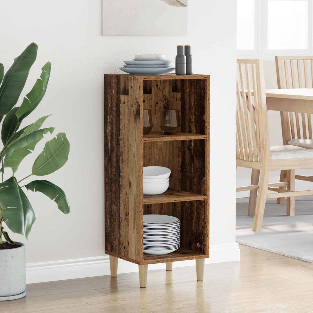 Sideboard Gammelt træ 34,5 x 32,5 x 90 cm Konstrueret træ