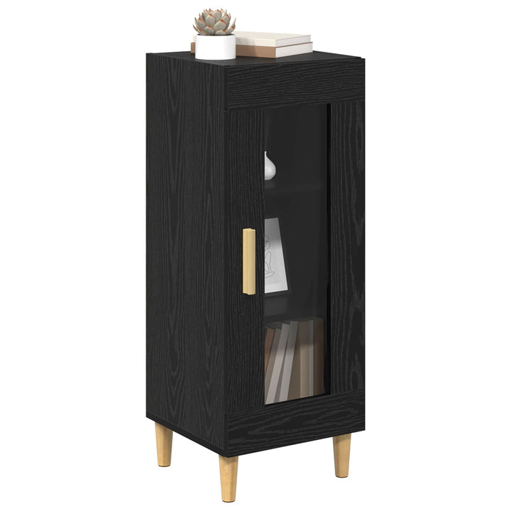 Sideboard Sort eg 34,5 x 32,5 x 90 cm Konstrueret træ