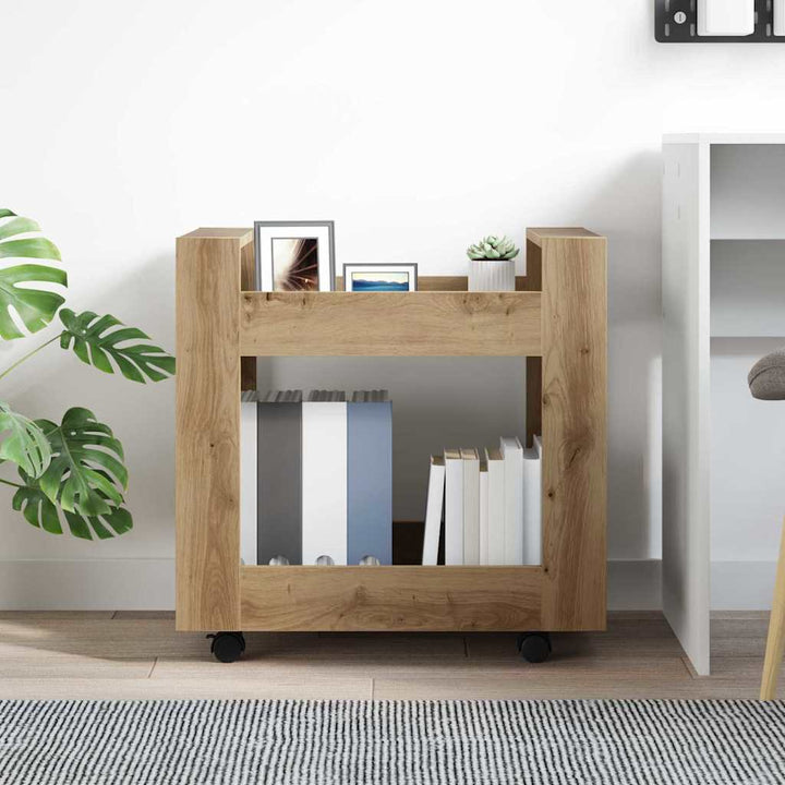Kontortrolley Artisan Egetræ 60 x 45 x 60 cm Konstrueret træ