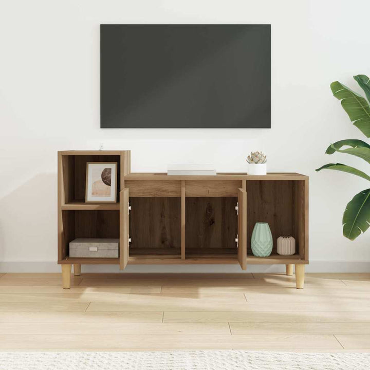 TV-skab 100 x 35 x 55 cm Artisan Egetræ Konstrueret træ