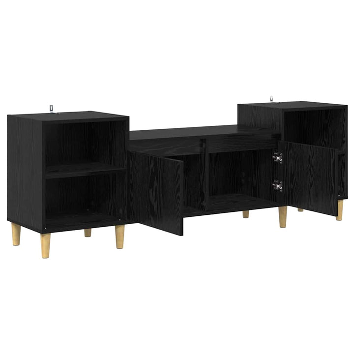 TV-skab 160 x 35 x 55 cm Sort eg Konstrueret træ