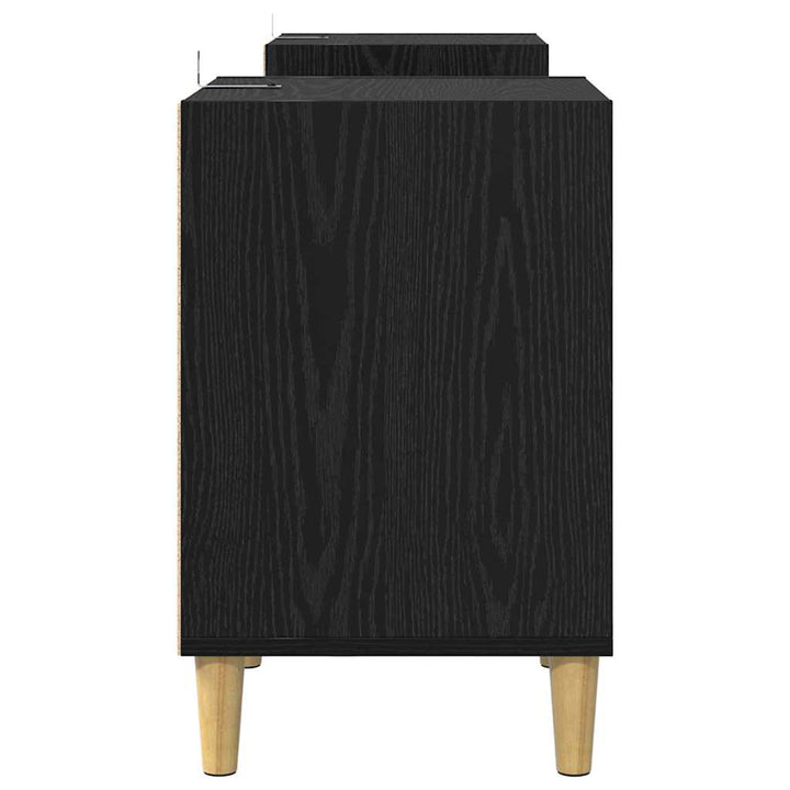 TV-skab Sort eg 160 x 35 x 55 cm Konstrueret træ
