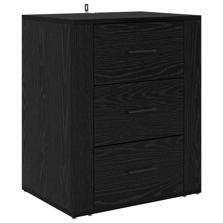 Natskab Sort eg 35 x 50 x 60 cm Konstrueret træ