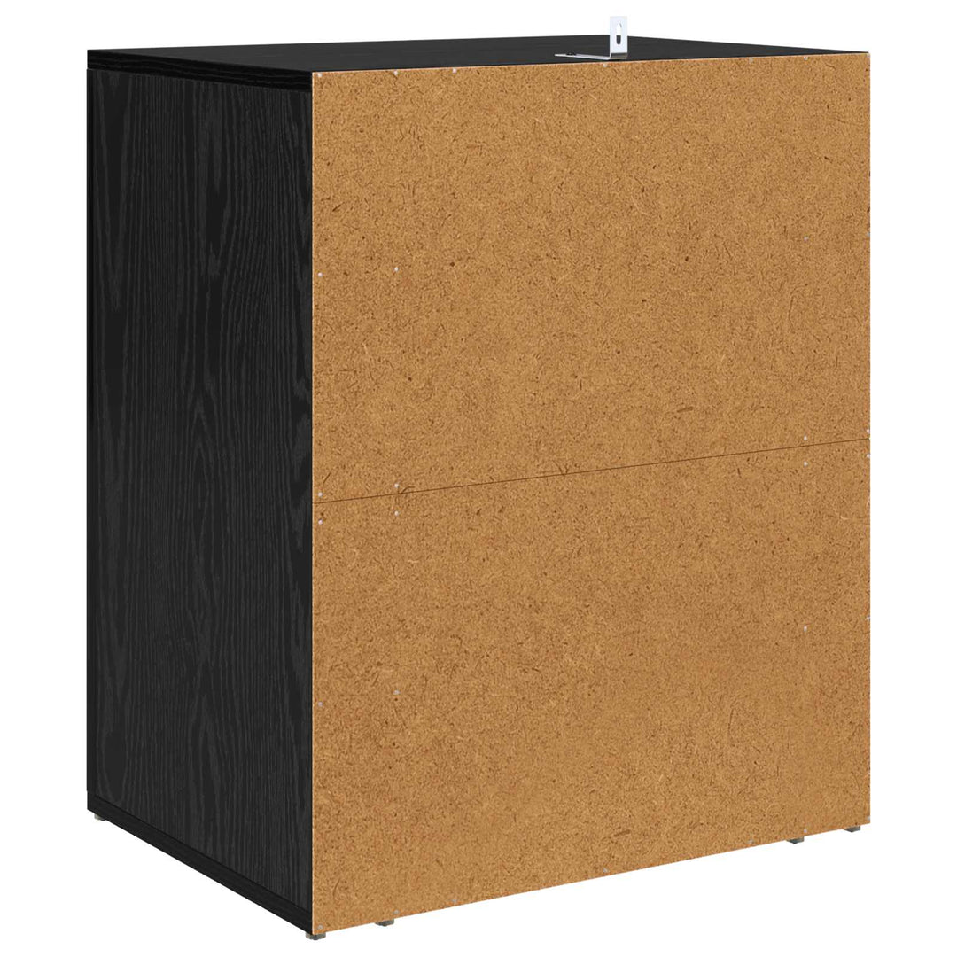 Natskab Sort eg 35 x 50 x 60 cm Konstrueret træ