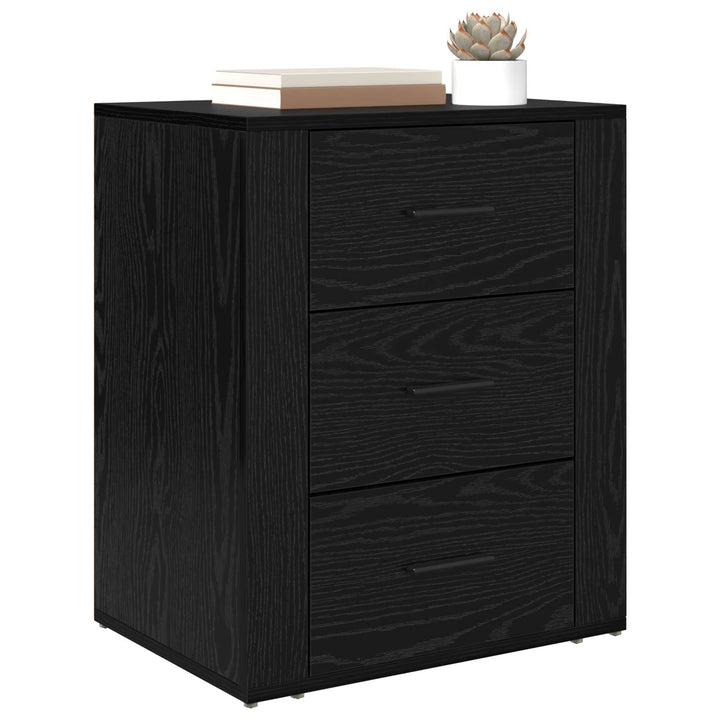 Natskab Sort eg 35 x 50 x 60 cm Konstrueret træ