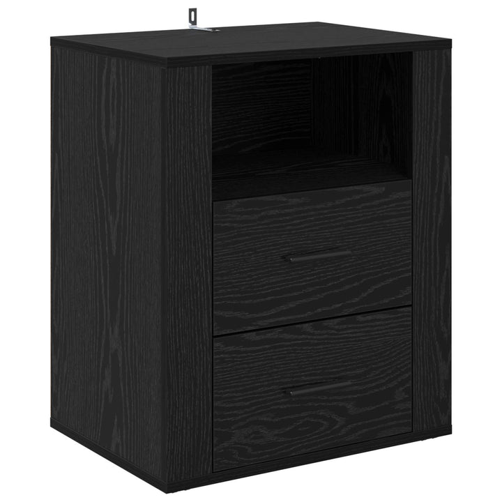 Natskab Sort eg 35 x 50 x 60 cm Konstrueret træ