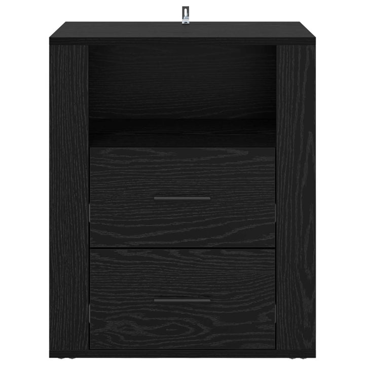Natskab Sort eg 35 x 50 x 60 cm Konstrueret træ